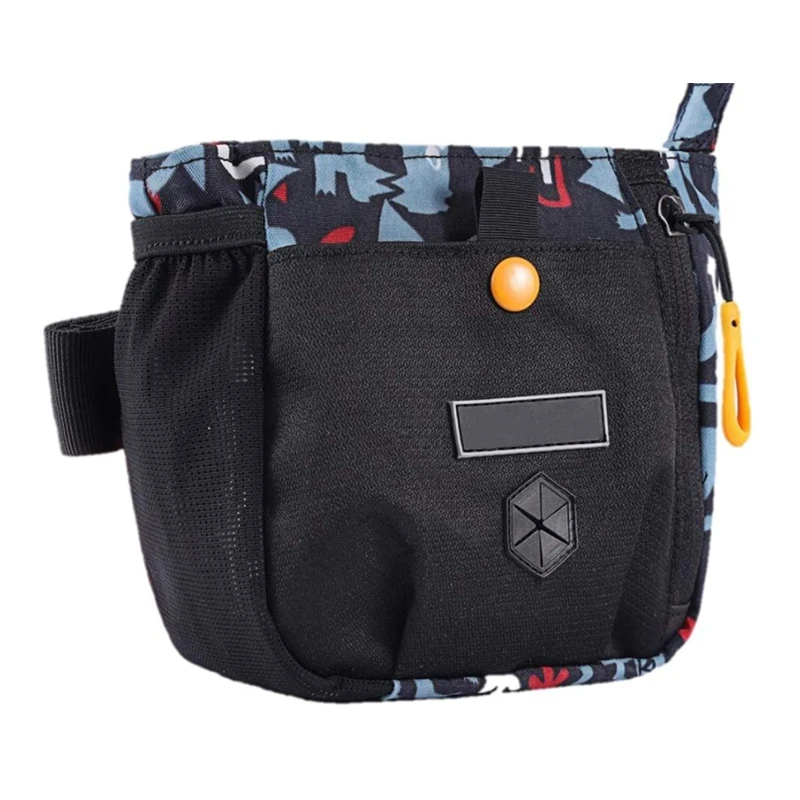 
Hands-free dog training treat pouch poop bag dispenser removable waist belt clip for everyday walks and training feed 