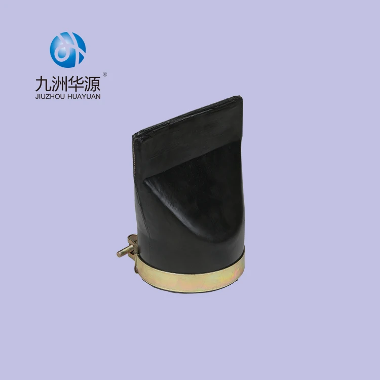 Huayuan integral flanged rubber duckbill valve for storm water drain check valve