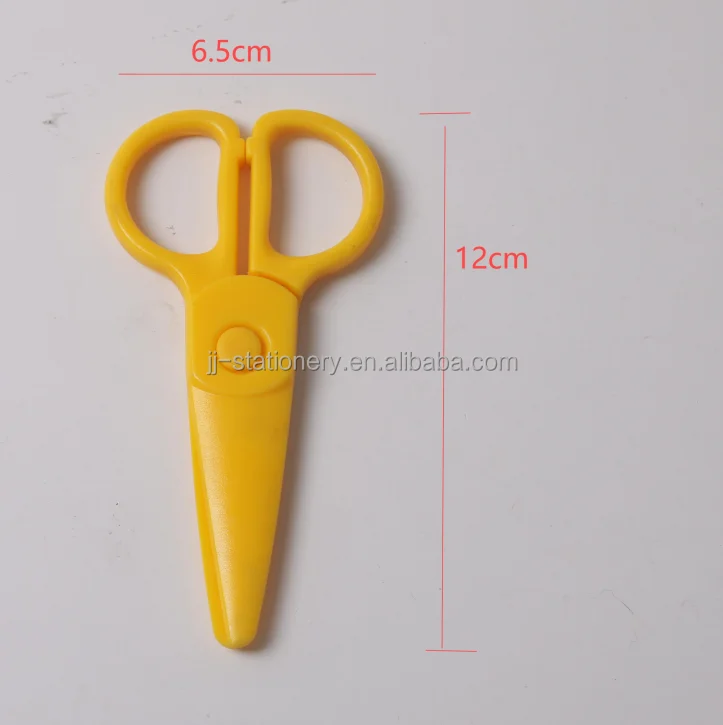 Plastic Safety Kids Paper Cutting Scissors for School Children Cutting Tools Paper Craft Supplies