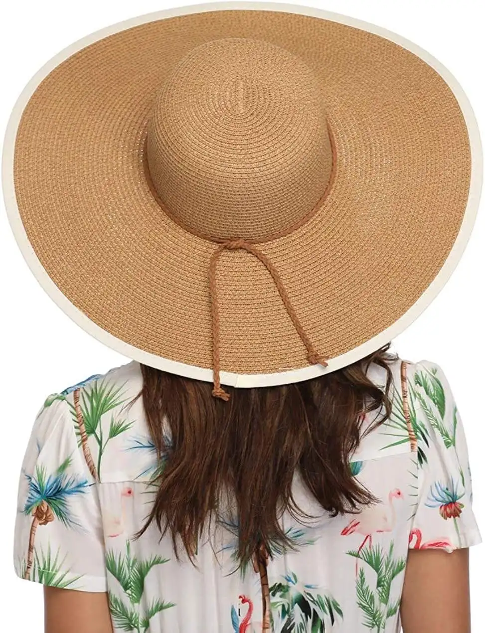 Ruimantike Womens Travel Holiday Island Summer Vibes Lady Beach Hat And Bag Set