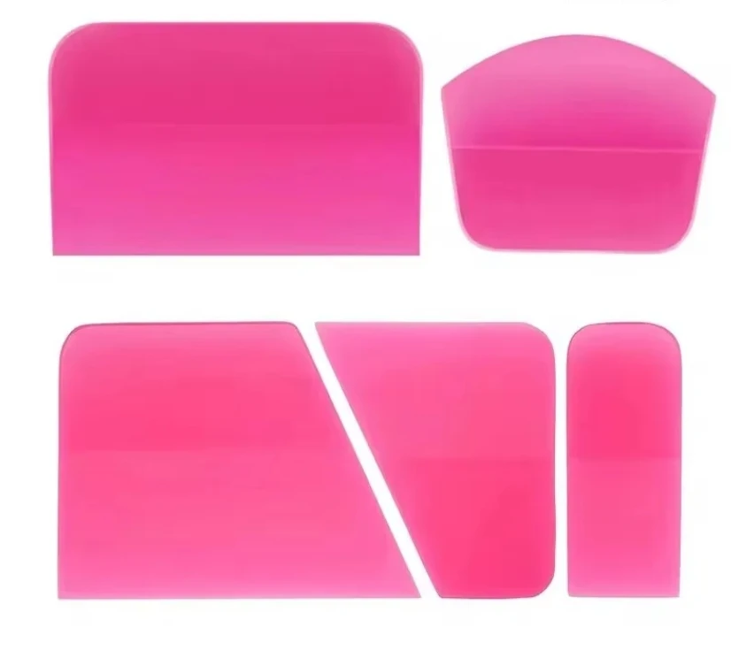 5 in 1  Squeegee Anti-Scratch Rubber Scraper Car Paint Protection Film Install Vinyl Wrap Tool Soft TPU Mini Tint Squeegee