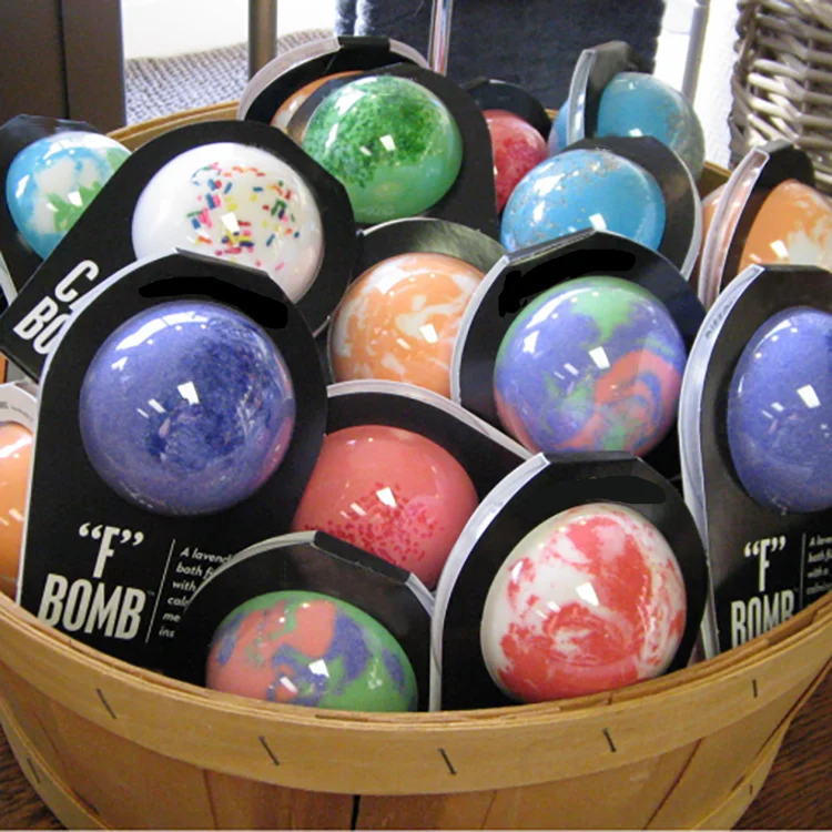 Wholesale Natural Ingredient Bath Salt Bomb Low Moq Moisturizing Bubble Bath Fizzy Gift