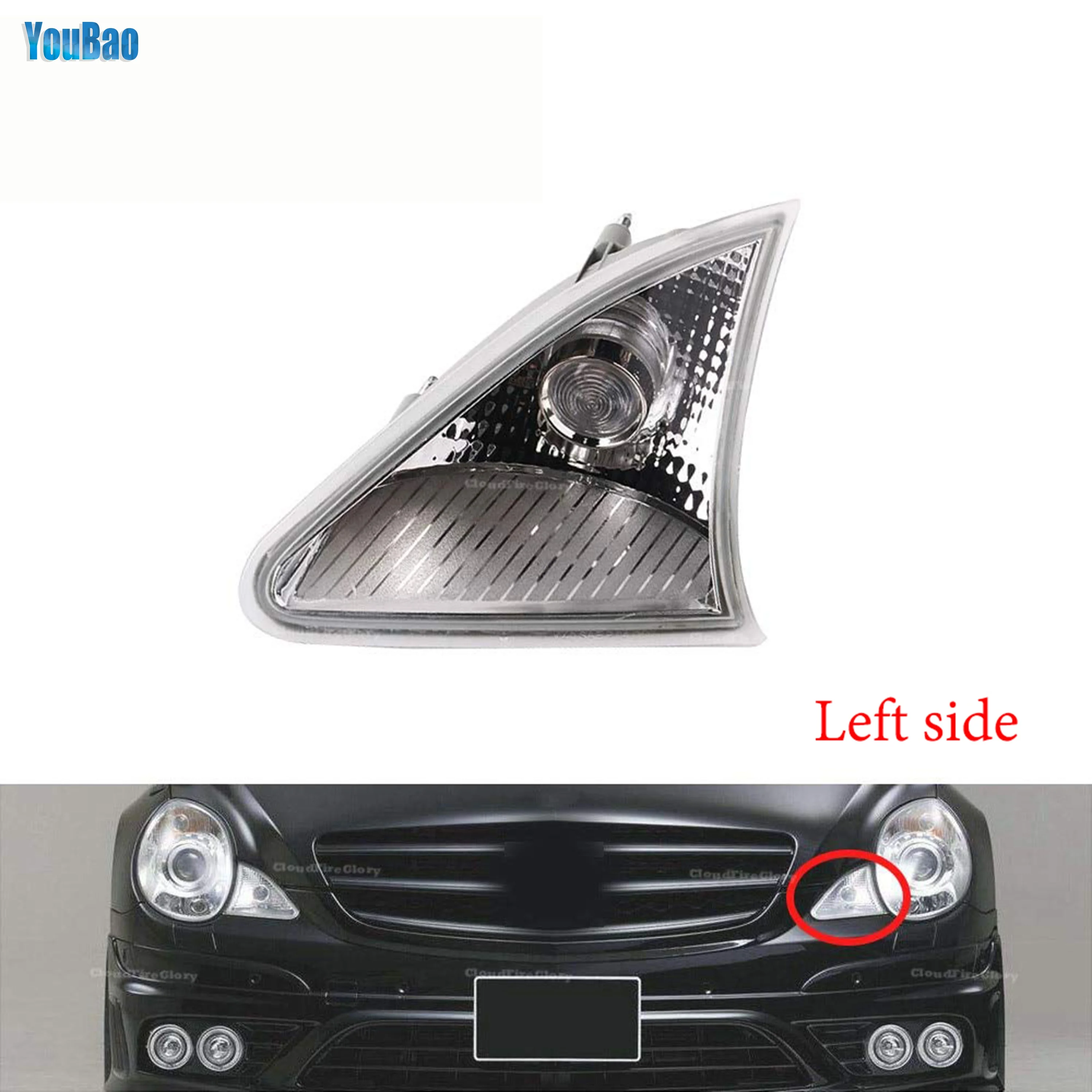 1Pair High Quality OE Position Light Front Parking Lamp for Mercedes Benz W251 2006-2009 R320 R350 R500 R63