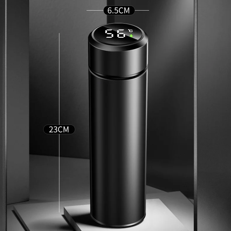 Led Temperature Electric Pot Thermo Bottle Isotherm Inox Gift White Box Customized CLASSIC Stainless Steel Giveaways Vacuum