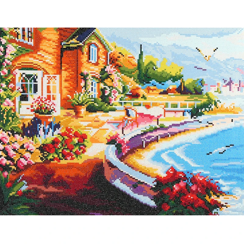 
Customized OEM Short Lint Canvas Seascape Paintings Wholesale Price 