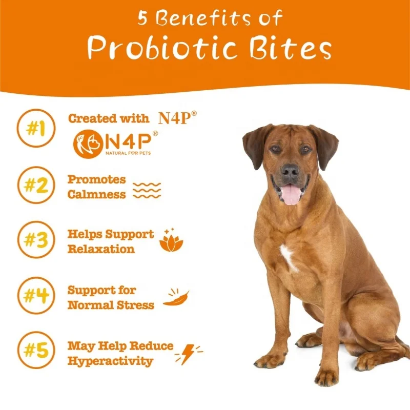 Manufacturer Wholesale 400g 160pieces OEM Calming Chews for Dogs All Natural Soothing bites Anti Stress for Dog Anxiety Relief