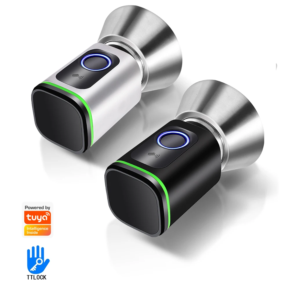 The latest TUYA smart cylinder type door lock with WiFi gateway smart lock