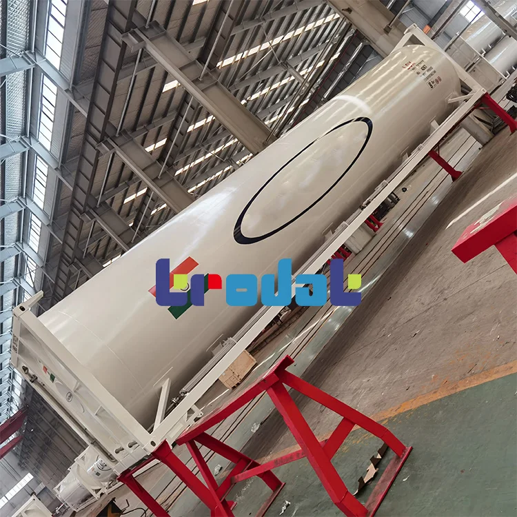 Top Quality Tank Container For Refrigerated Liquefied Gas 40ft Chemical/ Fuel/ Lpg Iso Tank Container