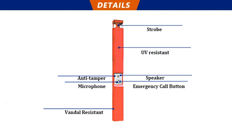 2022 New Outdoor GSM Call Box Blue Light Emergency Call Station Telephone For Campus Roadside Highway