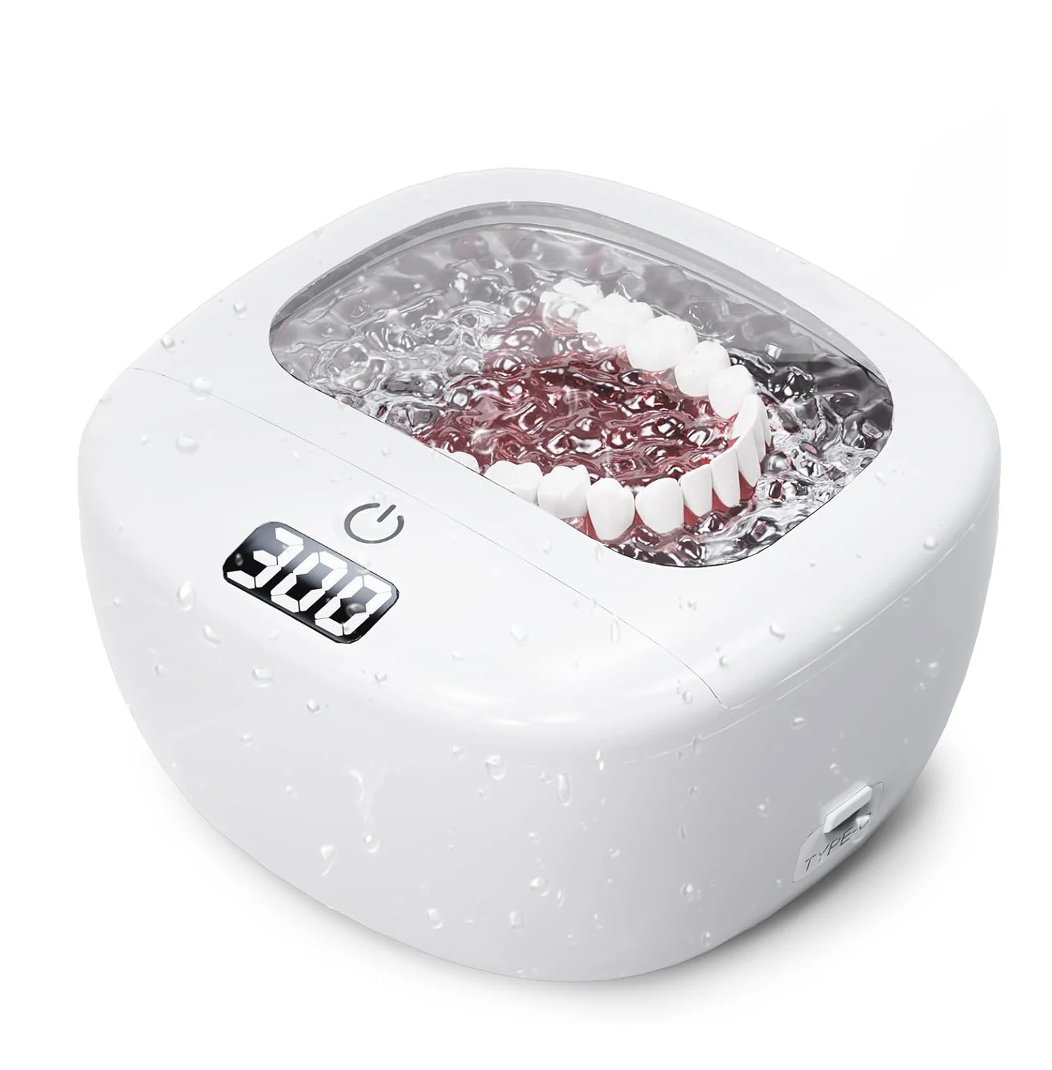 New Wireless Built-in Battery Dental Cleaning Machine Professional Wash Dental Mouth Guard Cleaner Ultrasonic