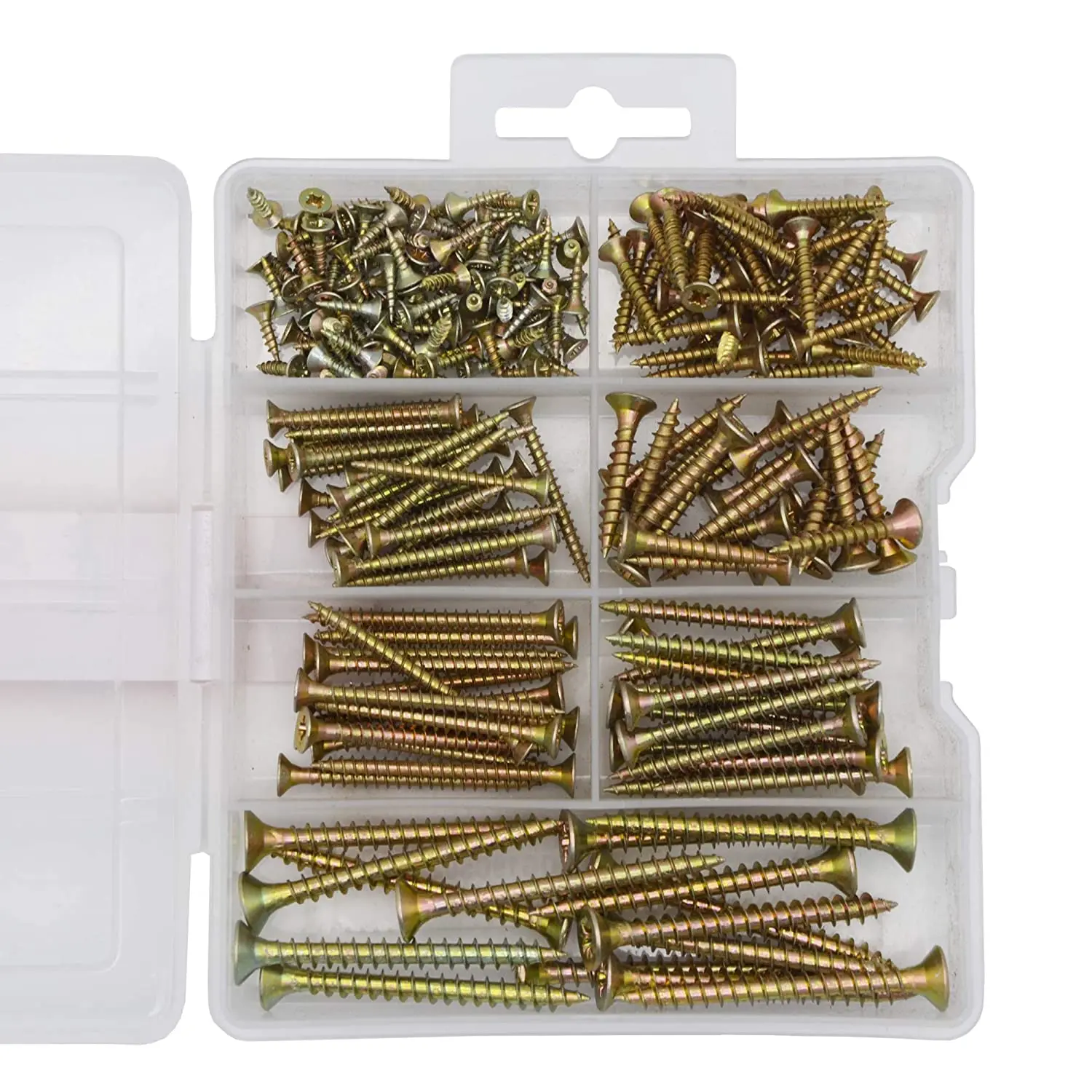 Yellow Zinc Plated Pozi Drive Double Flat Countersunk Head Self-Tapping Chipboard Screws