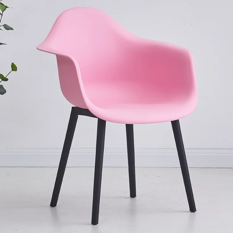 Simple Design Comfortable Coffee Shop Leisure Armchair PP Plastic Living Room Furniture Chairs