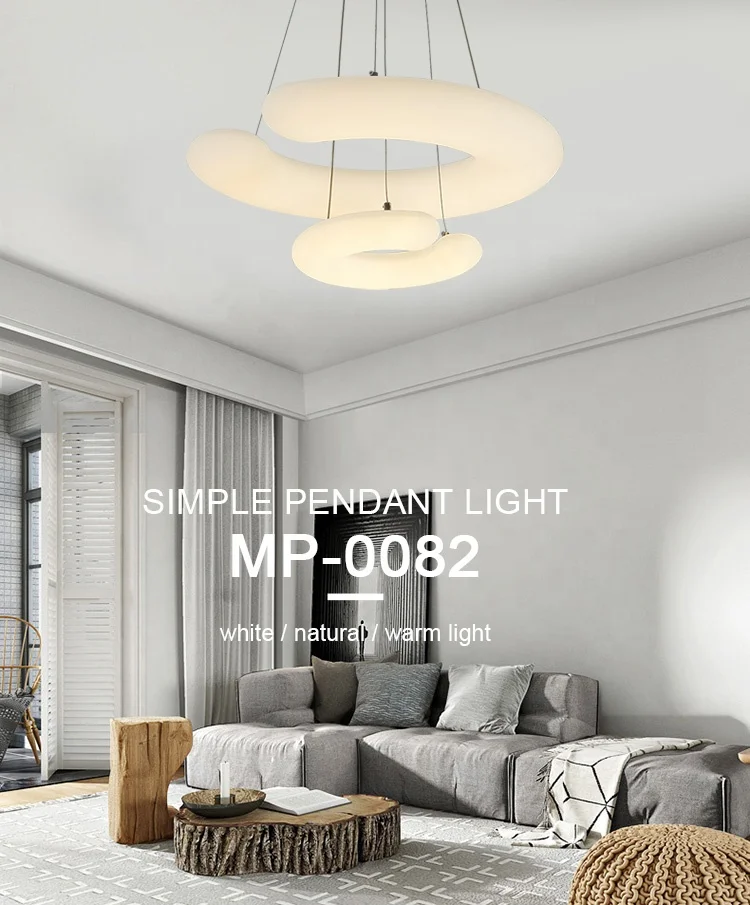 
restaurant decorative pending suspension led lamp vintage round white led pendant ceiling lights 