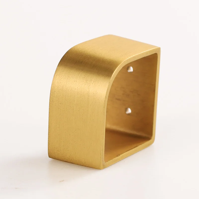 Wholesale Square Brass Sofa Leg Covers Chair Foot Tube Protect Mat Cabinet Legs cover