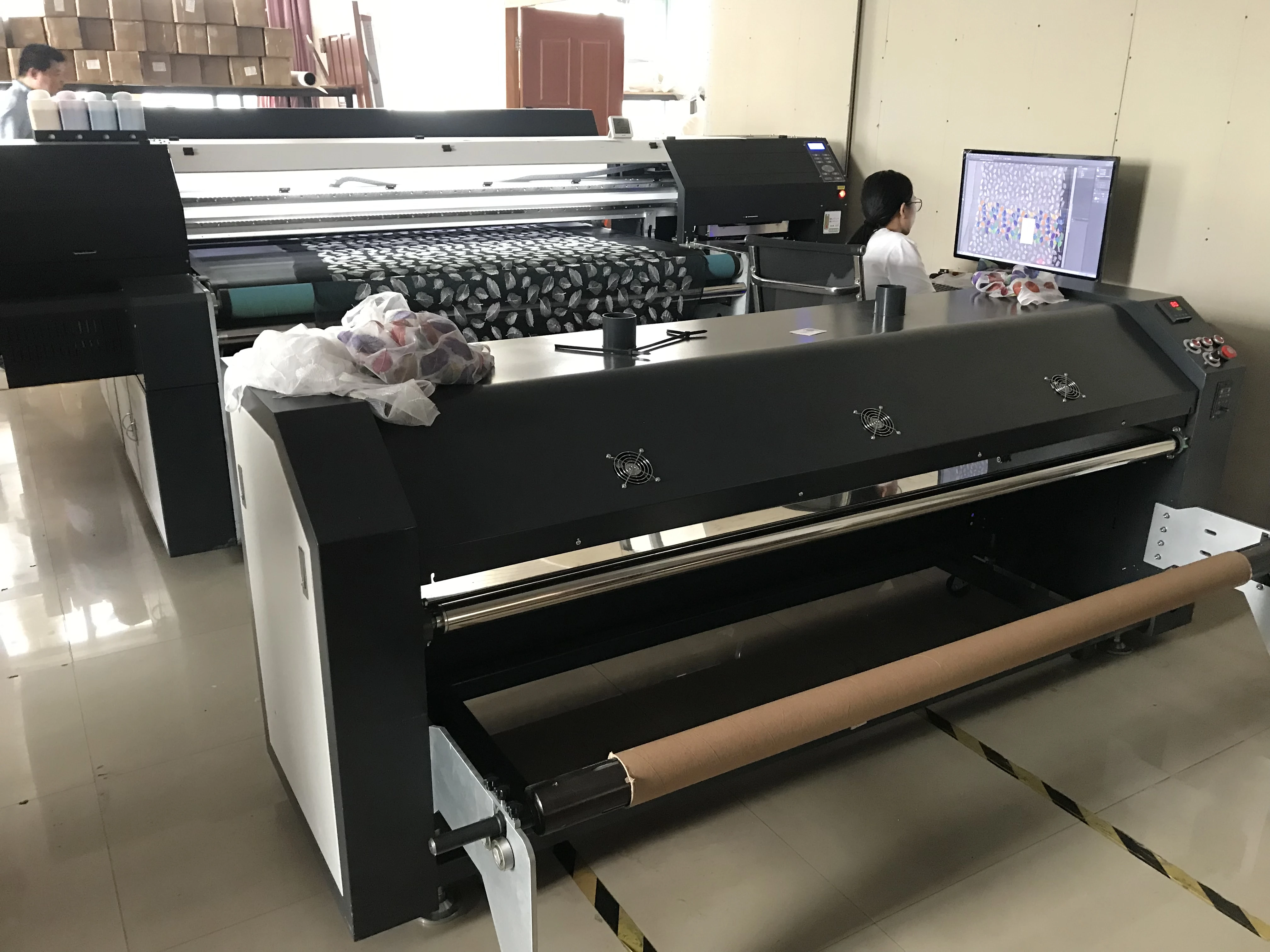 Wide Application of Textile digital printer direct printing on fabric with reactive and pigment ink