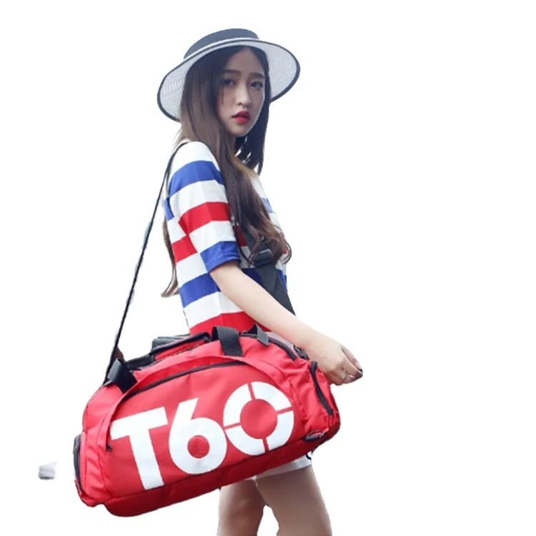 Custom printed logo lightweight luggage extra large capacity unisex outdoor waterproof sport gym traveling nylon duffle bag