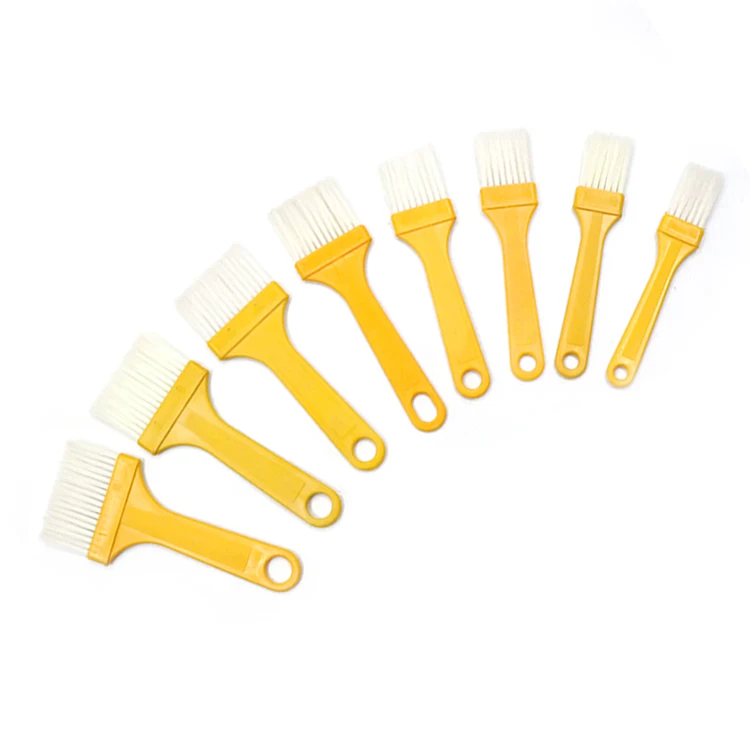 Plastic thin Handle Planting Brush Planting Brush nylon barbecue pancake  Grinding Pointed Dust removal art pen keyboard Brushes