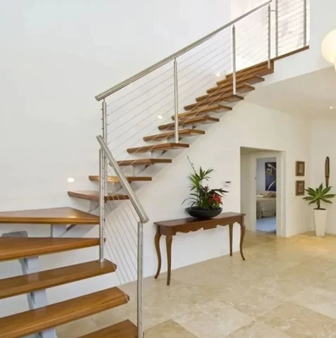 Balcony Cable Railing Indoor Outdoor Decking Fence Metal Balustrade for Staircase & Deck Stainless Steel 304/316  Cable Railing