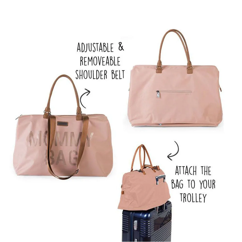 design wide open insulated milk bottle maternity cooler fashion baby Diaper tote nappy mommy bag