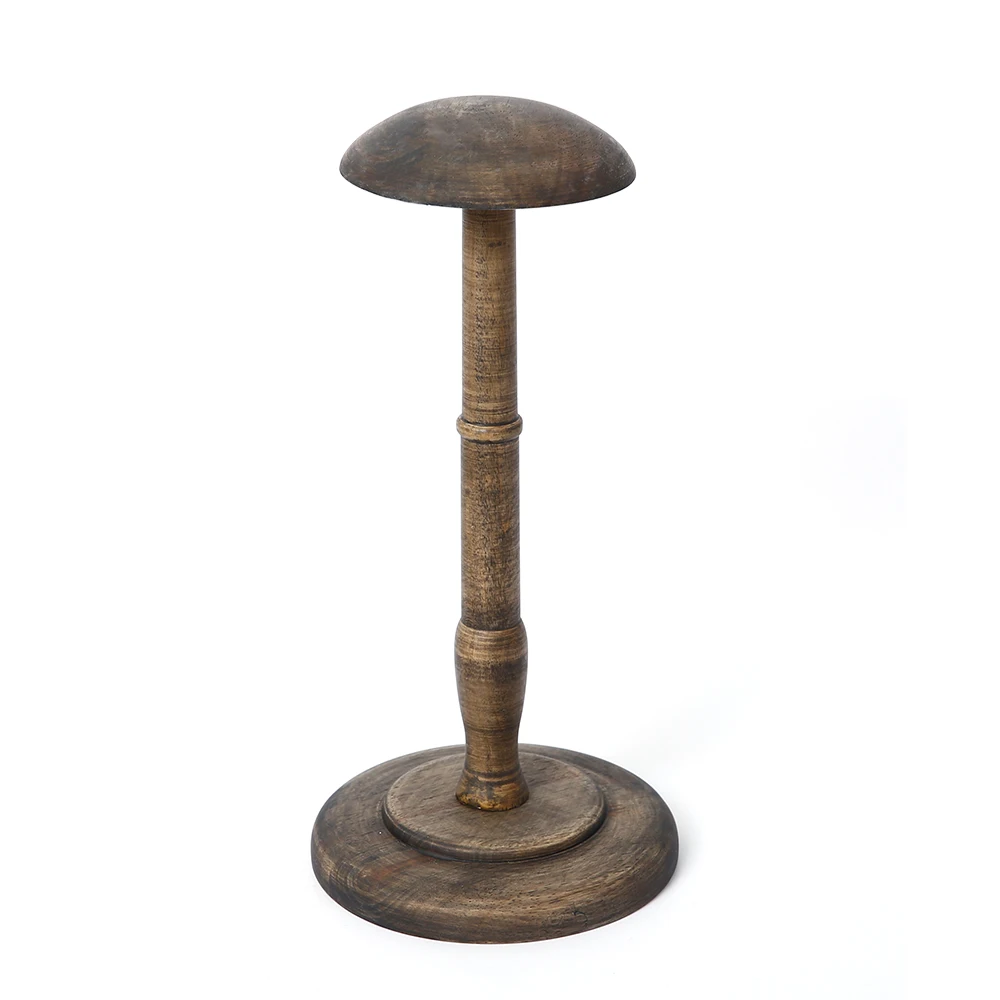 Table Top Free Standing Wooden Hat Holder Cap Display Stand