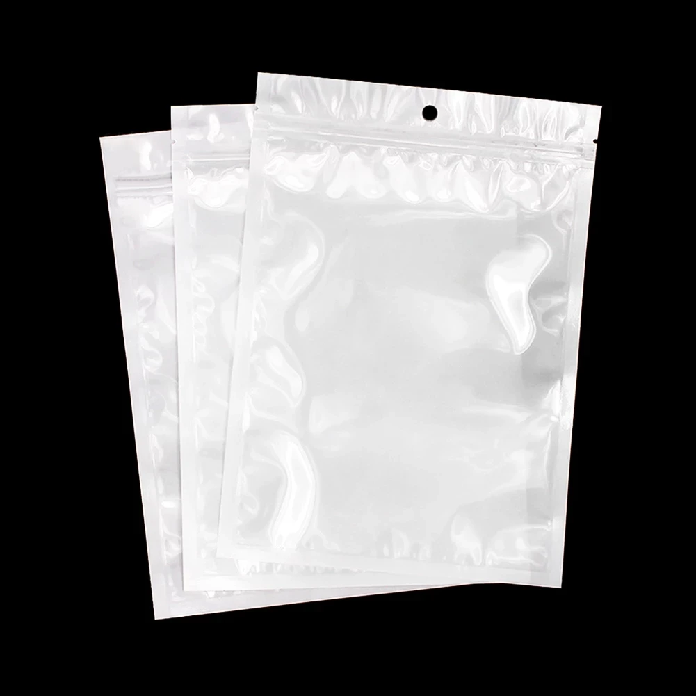Small White Clear Self Seal Zipper Plastic Retail Packaging Pack Zip Lock Bag Plastic Poly Package Bag