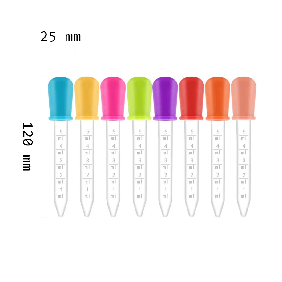 Washable Silicone Medicine Pipettes   Oil Dropper Bottle Rubber Dropper Plastic Pipette White Dropper For Kids