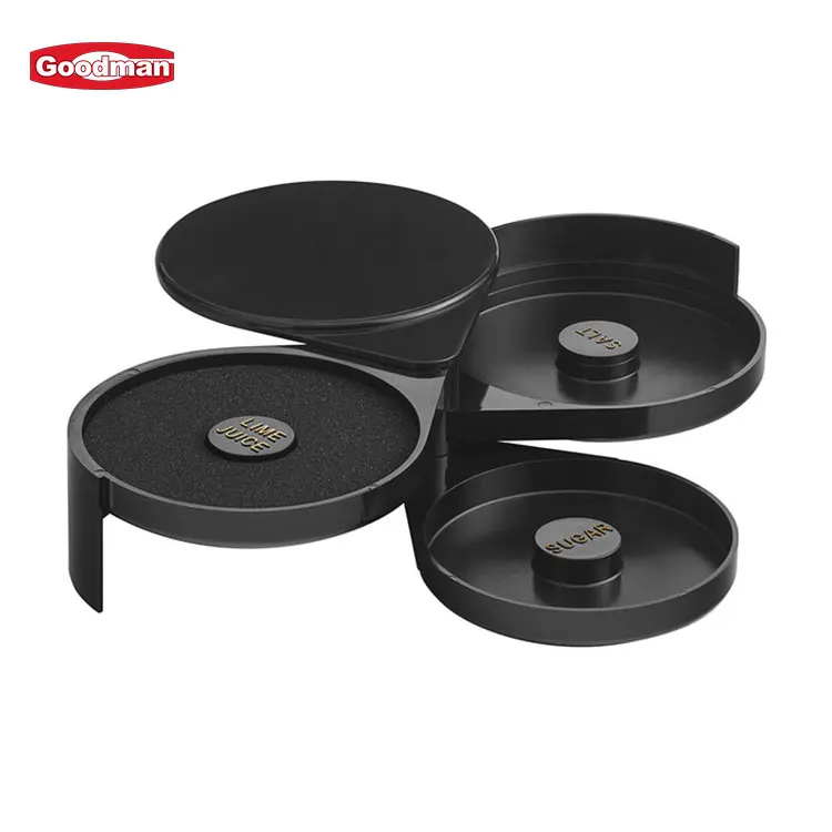 Bar tools 3 tier margarita cocktail glass rimmer plastic salt rimmer