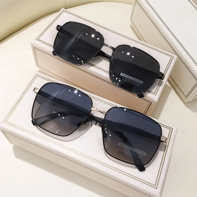 Europe and the United States men gradual sun glasses trend Gradual UV protective sunglasses wholesale men glasses luxury glasses