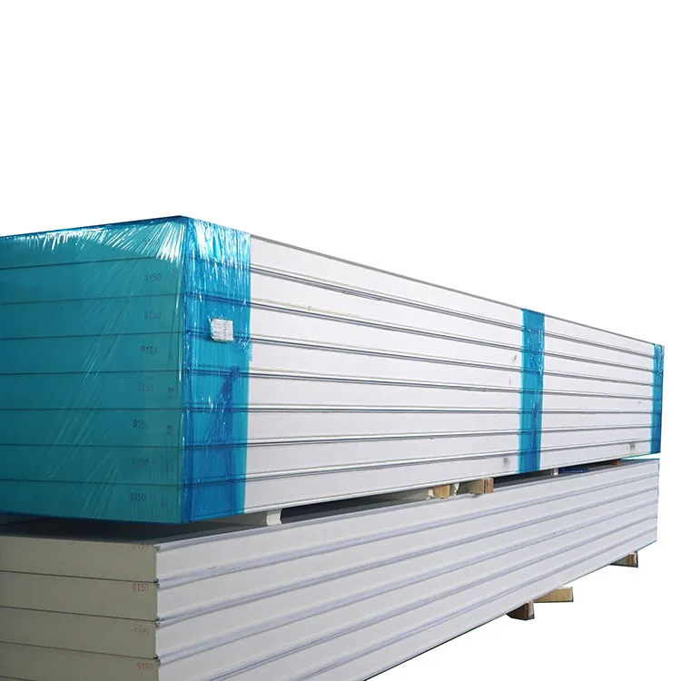 Eps Insulated Panel Sandwich Pu Cold Room Board Eps Sandwich Panel for Wall Roof Galvanized Steel Metal Modern 950/1150mm CN;HEN