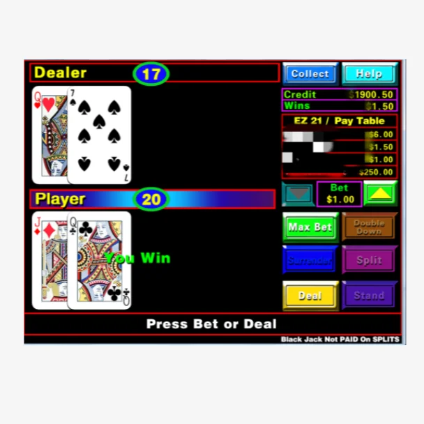 Лидер продаж, игровой автомат Black jack, настольные игры с монетоприемным управлением