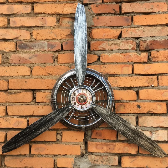 Retro industrial wind decoration airplane propeller wrought iron decoration