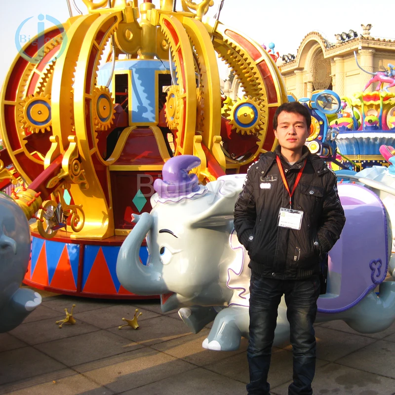 Interesting cheap flying elephant rides flying chair rides children amusement equipment thrill rides for sale