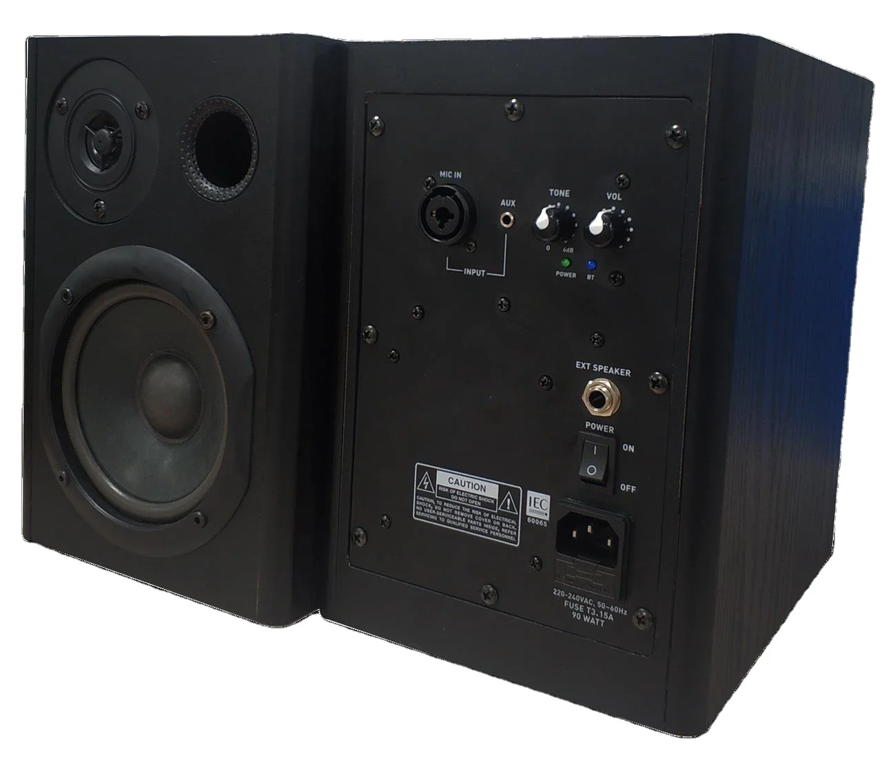 Профессиональный аудиомонитор, деревянные колонки