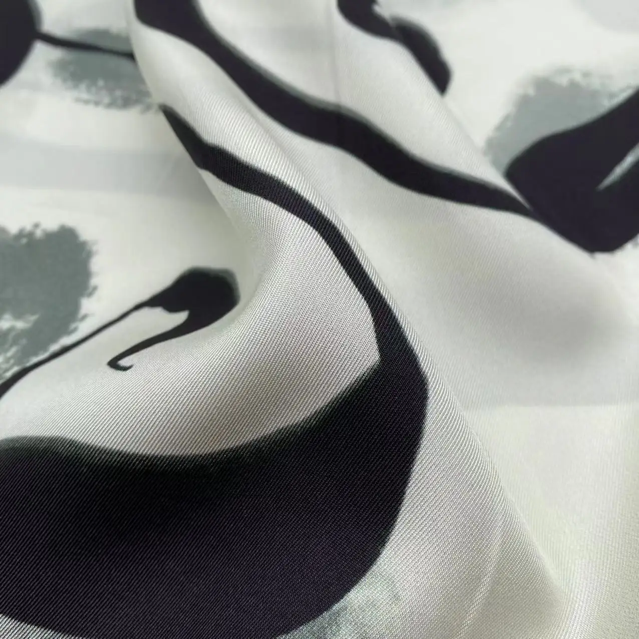 Woven Soft Smooth Printing Solid Color Silk Twill Fabric 100% Silk Organic 16 19 22 25 30mm For Lady Clothing Apparel