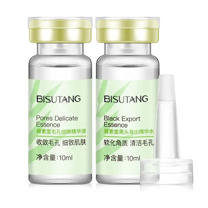 BISUTANG Herbal Formulas Blackhead Removal Face Serum Kit Shrink Purifying Pores Minimizer Blackhead Remover Serum Set