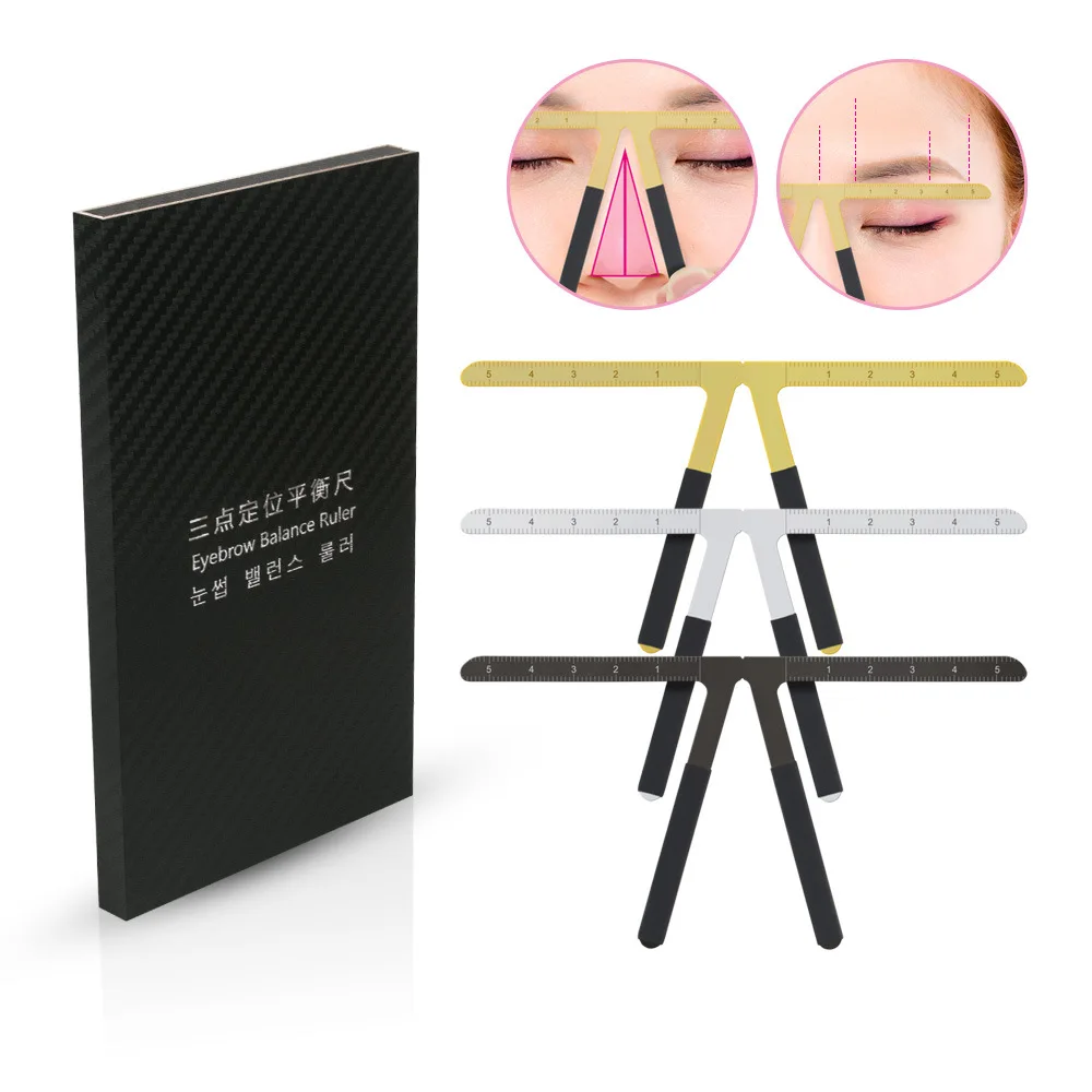 Hot Selling Permanent Makeup Measurement Parallel Tool Eyebrow Tattoo Caliper