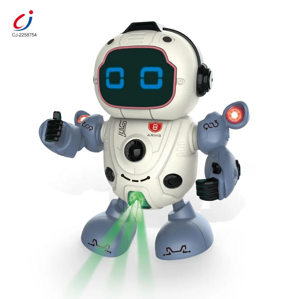 Chengji Low Price Kids Battery Operated Electric Dancing Robot Toy with Light and Music for Children