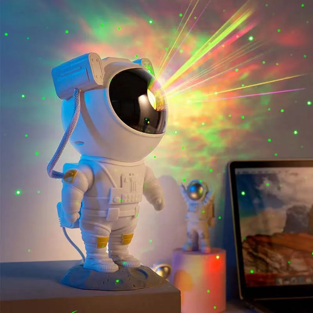 2022 Alibaba Hot Selling Remote Controlled LED Laser Sky Astronaut Galaxy Projector Lamp Star Starry Night Light Projector