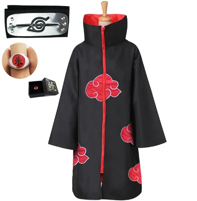 Shippuden Akatsuki Hokage Robe Cloak Coat Anime Cosplay Costume