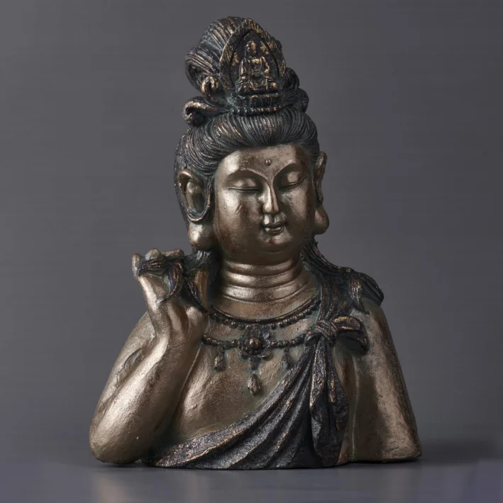 Modern Resin Buddha Statue of Protection Religious Art Sculpture Mold for Home Decoration Garden Figurine for Gifts