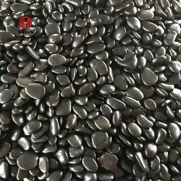 A grade fine quality black pebbles high polish pebbles garden decorations