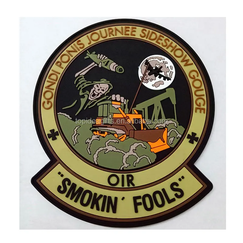 Factory Creative trendy soft pvc silicone material patches for film promotional with adhesive sticker