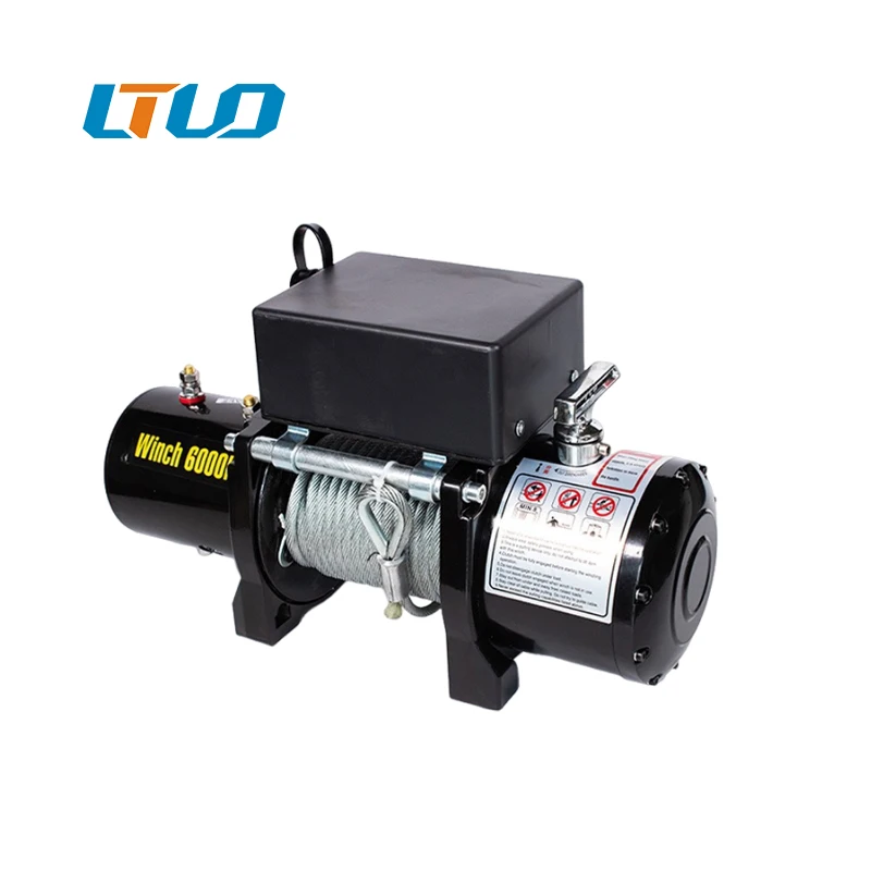 China manufacturer fast speed variable speed 12v 2000 lbs electric winch for sale