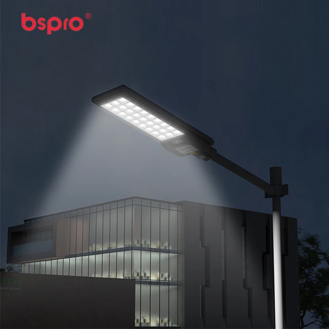 Bspro manufacturer competitive price IP65 high luminaire 200w 300w outdoor waterproof all in one led solar street