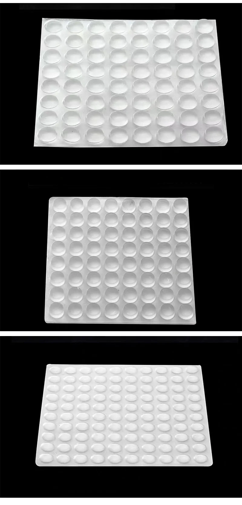 hot style 10mm to 25mm Spherical shape Sound Dampening Transparent Rubber Feet Adhesive Bumper Pads