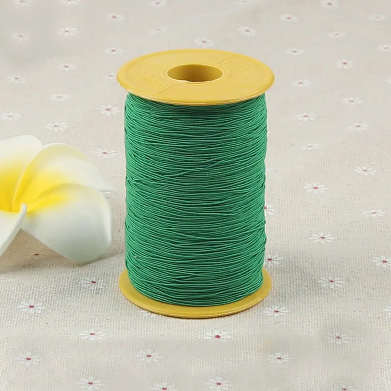 wholesale superfine 0.5mm polyester elastic cord/ sewing elastic thread with different colors