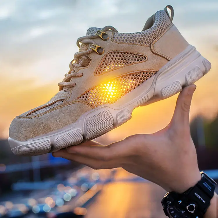 Oil Water Resistant Anti Slip Work Shoes Steel Toe Puncture Proof Men Industrial Groundwork Safety Shoes Boots