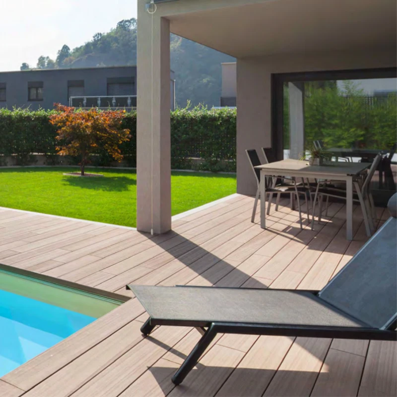 Weather Resistant 138*23 Water Proof Long Lasting Wood Plastic Deck Composite Decking Boards Flooring For Outdoor Patio/