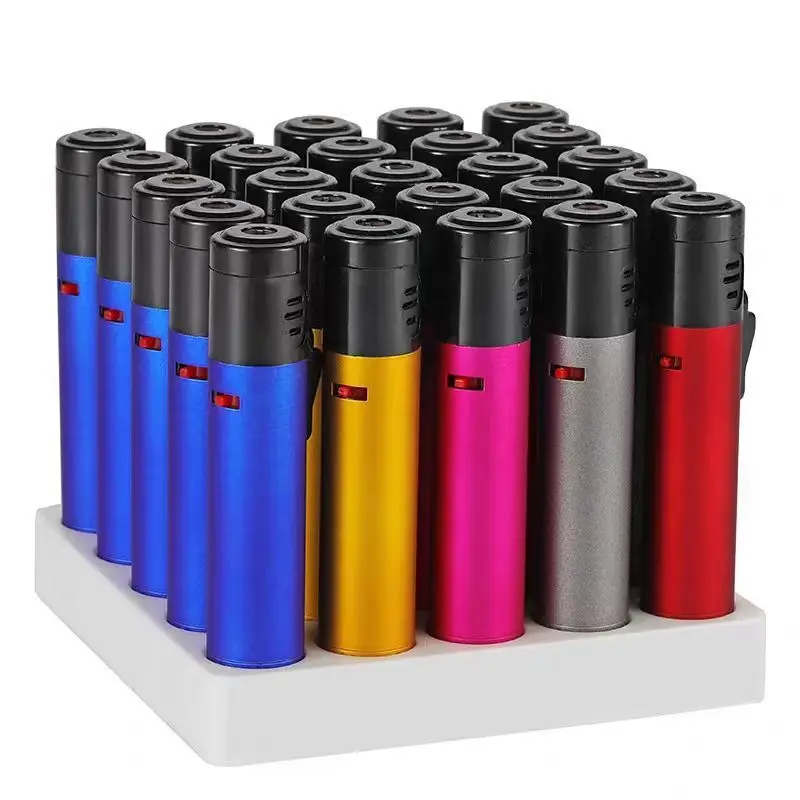 Powerful adjustable gas BBQ Jet flame Metal lighter BT-998 butane micro blue flame torch lighter