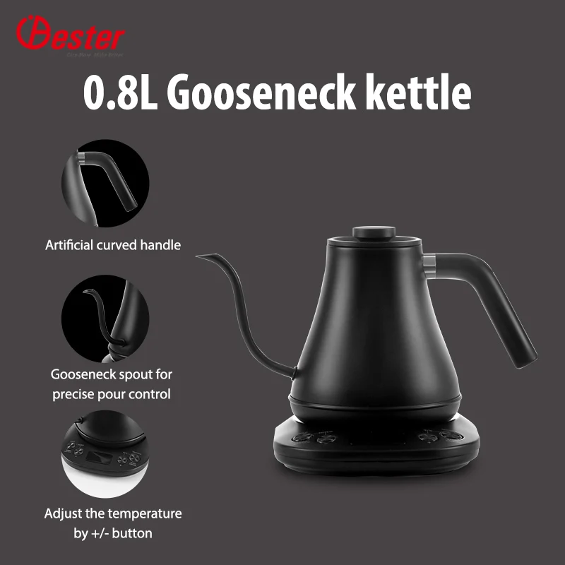 Tea Coffee Gooseneck Kettle Household Appliances Electric Kettles Stainless Steel Kettle